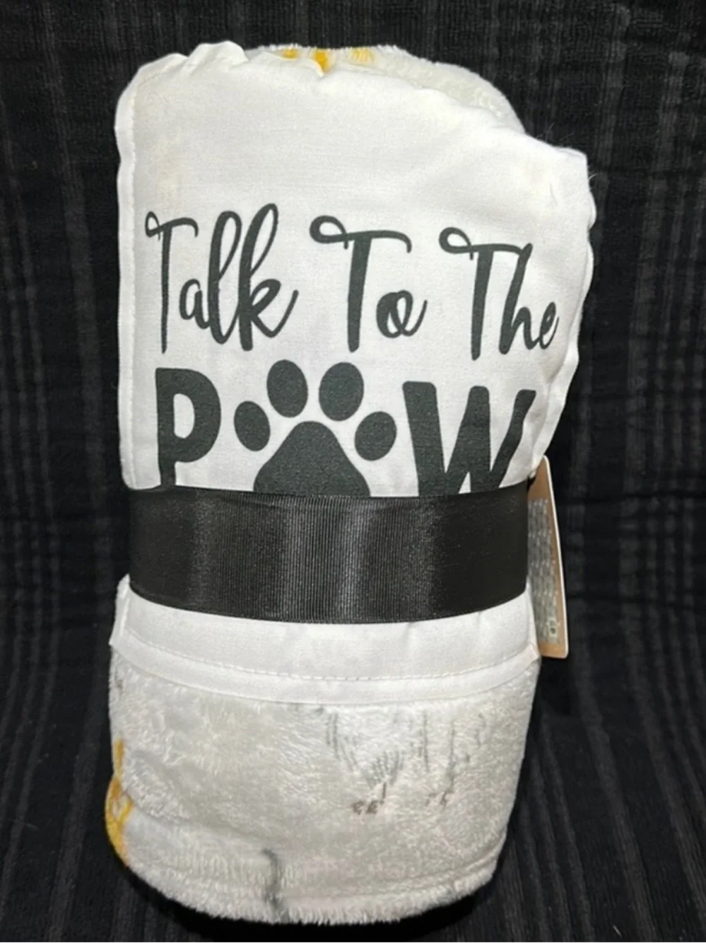 True Living Talk to the Paw Plush Throw, 50 x 60 in~~NEW!